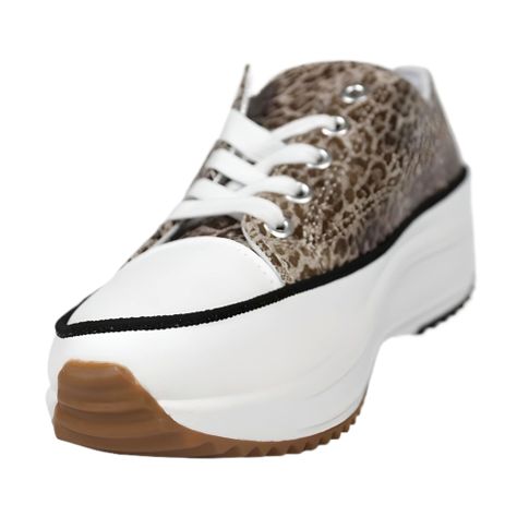 Zapatilla de Mujer Print 2410 Yassne Marron Claro-3