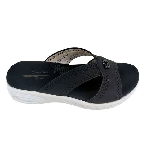 Sandalias de Verano Mujer Negro-1