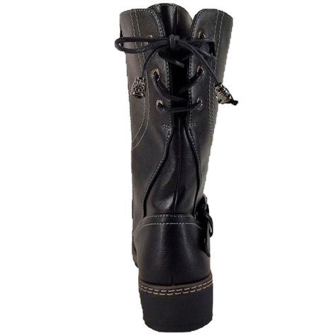 Bota taco Chino de Mujer Negro-5