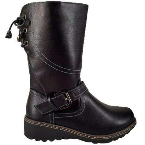 Bota taco Chino de Mujer Negro-0
