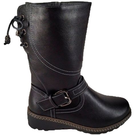 Bota taco Chino de Mujer Negro-2