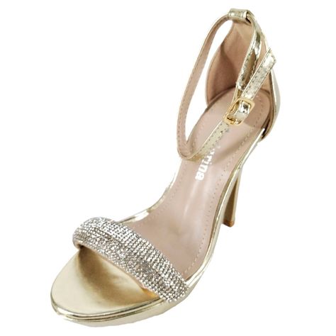 Sandalias de Fiesta para Mujer Dorado-2