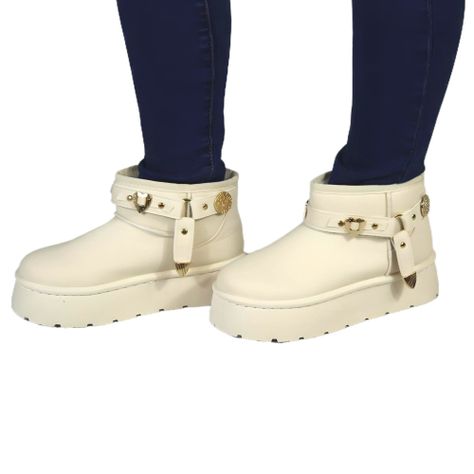 Botin de Mujer 17 Yassne Beige-0