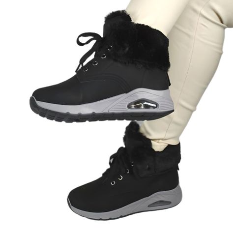 Zapatilla outdoor de Mujer Invierno 32 Yassne Negro-1