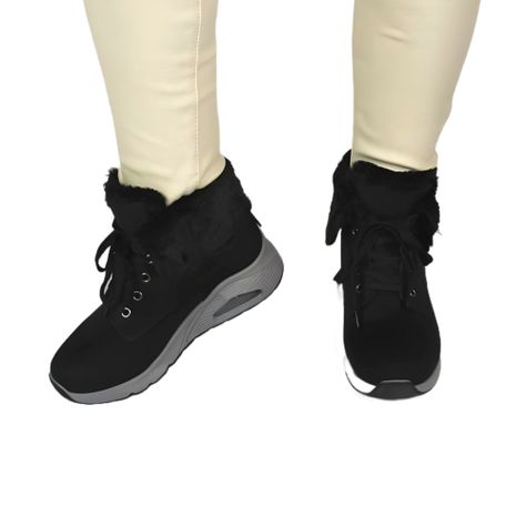 Zapatilla outdoor de Mujer Invierno 32 Yassne Negro-2
