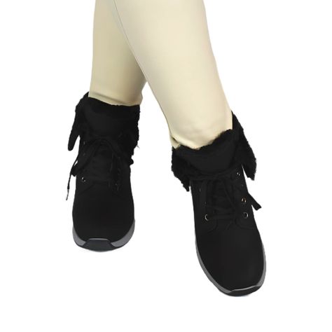 Zapatilla outdoor de Mujer Invierno 32 Yassne Negro-3