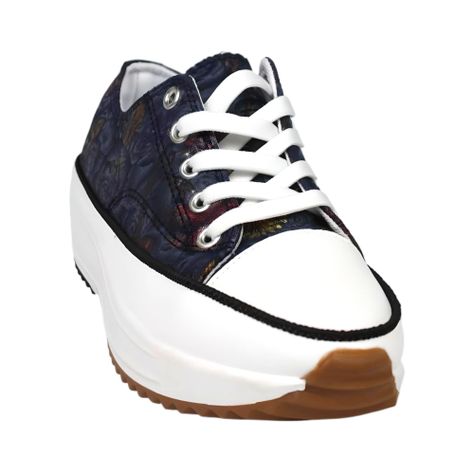 Zapatilla Floreada de Mujer 2408 Yassne Azul-2