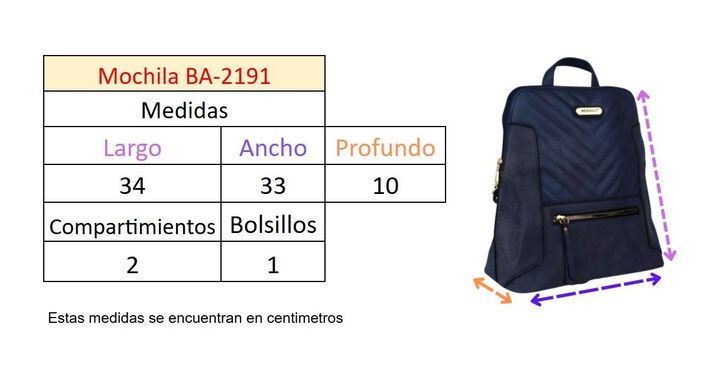 Mochila  de Mujer 2191 Violeta Yassne-3