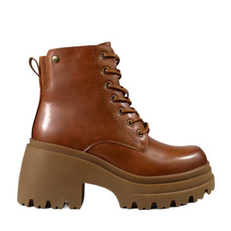 Botin Mujer Plataforma 93 Yassne Café-0