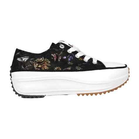 Zapatilla Floreada de Mujer 2408 Yassne Negro-0
