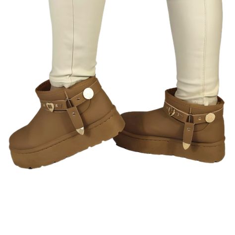 Botin de Mujer 17 Yassne Café Claro-0