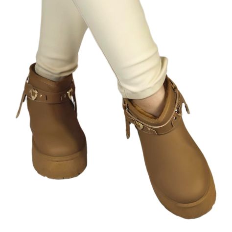 Botin de Mujer 17 Yassne Café Claro-2