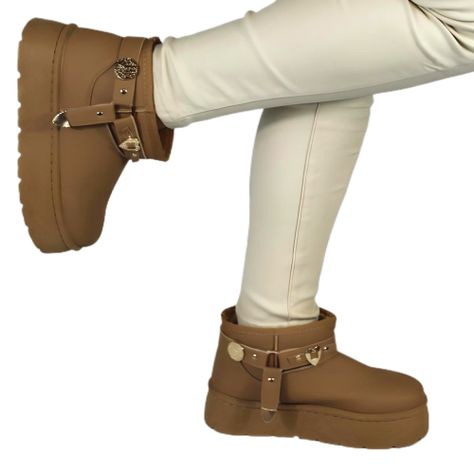 Botin de Mujer 17 Yassne Café Claro-3