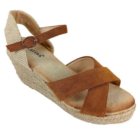 Sandalias de Mujer Taco Chino MS022 Marron-1