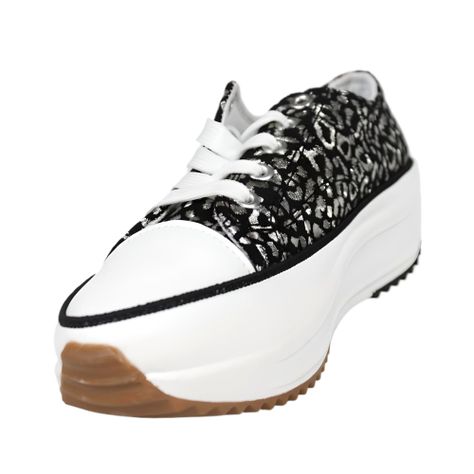 Zapatilla de Mujer Print 2410 Yassne Negro-3