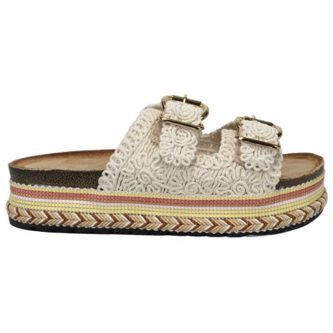 Sandalia Casual Diseño Floreado 05 Yassne-0