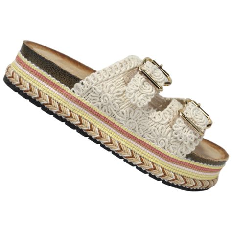 Sandalia Casual Diseño Floreado 05 Yassne-2