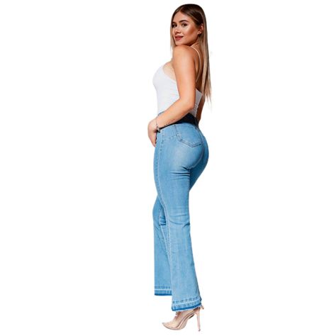 Jeans Acampanado Mujer Push Up Levanta cola J14-1