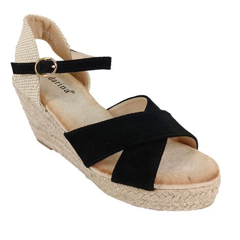 Sandalias de Mujer Taco Chino MS022 Negro-1