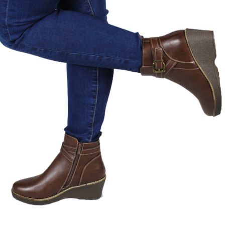 Botin de Mujer Invierno 72 Yassne Café-2