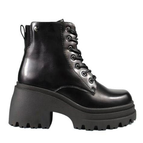 Botin Mujer Plataforma 93 Yassne Negro-0