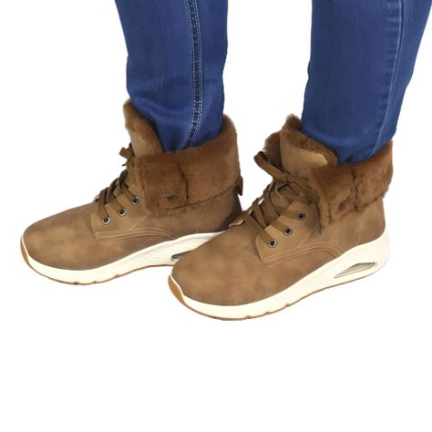 Zapatilla outdoor de Mujer Invierno 32 Yassne Café Claro-0