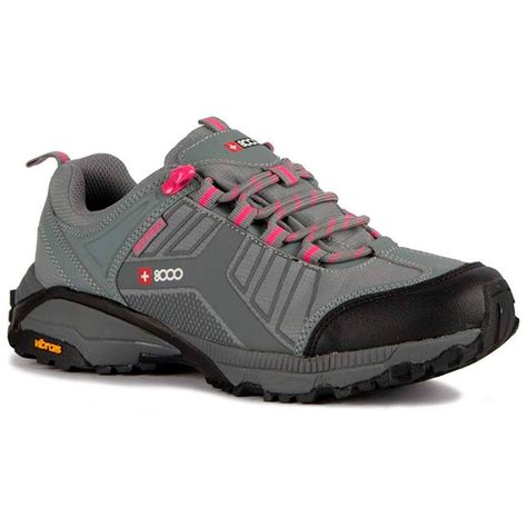 ZAPATILLA 8000 MUJER TESAS GRIS CLARO-FUCSIA-0