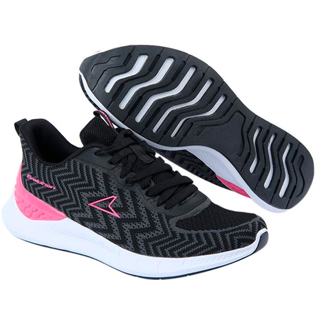 Zapatilla Deportiva Power Evolution Negro/rosa-3
