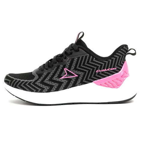 Zapatilla Deportiva Power Evolution Negro/rosa-1