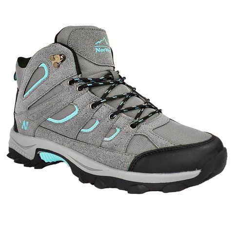 BOTÍN NORWEST MUJER ARTIC HI GRIS TURQUESA-0