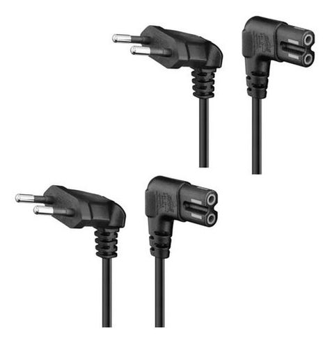 2cables De Poder Tv Blanco2m Premium Smarttv Corriente Tipo8-0