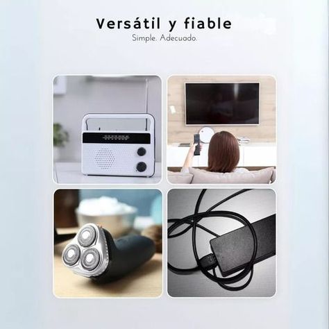2cables De Poder Tv Blanco2m Premium Smarttv Corriente Tipo8-4