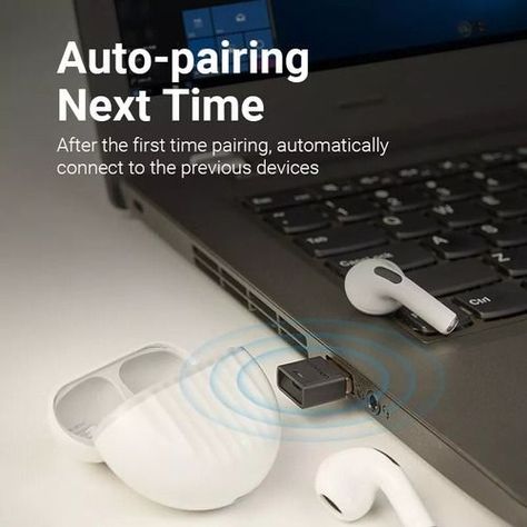 Adaptador Receptor Bluetooth 5.1 Vention Usb Notebook Bt-3