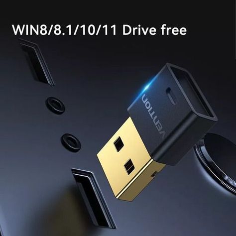 Adaptador Receptor Bluetooth 5.1 Vention Usb Notebook Bt-4
