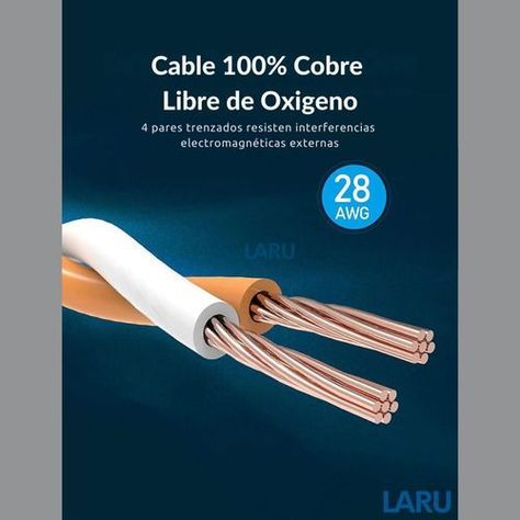 0.5 Mts. Cat8 Sftp 40gbps. Cable Red Ethernet Rj45. Vention.-5
