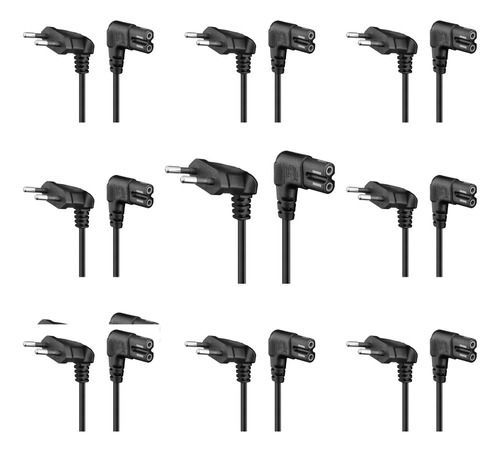 10cables De Poder Tv Blanco2m Premium Smarttv Corriente Tip8-0