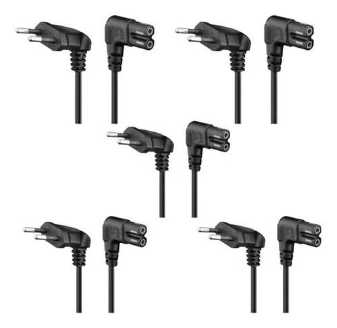 5cables De Poder Tv Blanco2m Premium Smarttv Corriente Tipo8-0