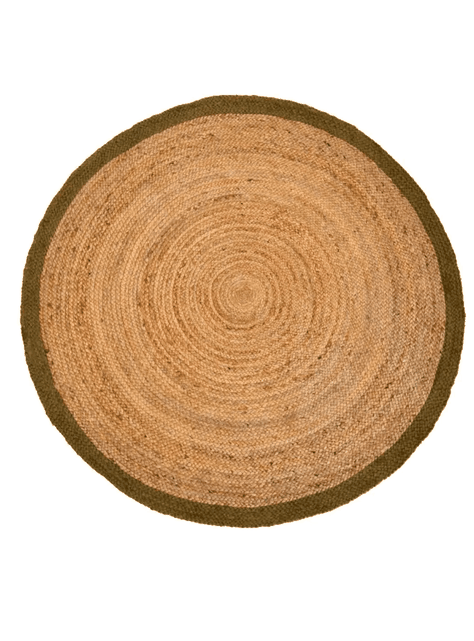 Alfombra Redonda Yute 200 cm Nav Bk 040 Bazhars-0