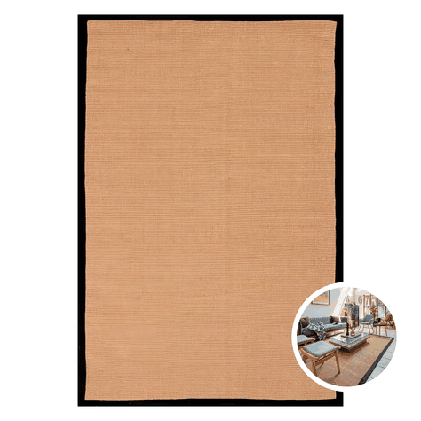 Alfombra Yute 270X370 cm Bab Black  Bazhars-0
