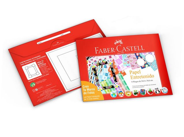 Estuche Papel Entretenido Faber-Castell x18 Pliegos-1