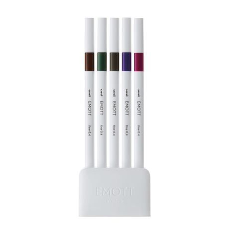 Set Tiralíneas Uniball Emott PEM-SY N°3 x5 Colores-1