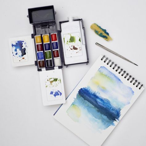 Set Acuarelas Cotman Winsor & Newton 12 Medio Godet-5