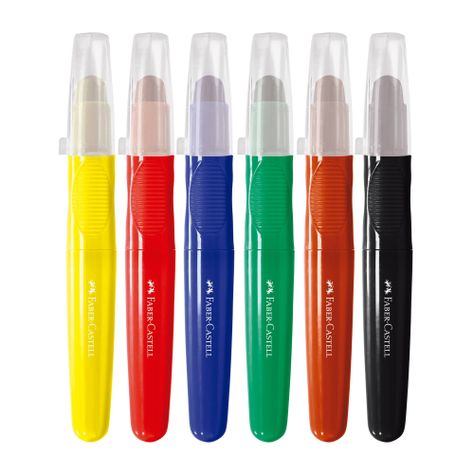 Crayones Jumbo Básicos Little Creatives Faber-Castell x6 und-3