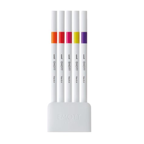 Set Tiralíneas Uniball Emott PEM-SY N°2 x5 Colores-1