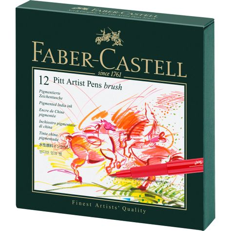 Marcador Pitt Artist Pen B Faber-Castell x12 uds.-0
