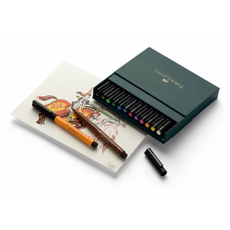 Marcador Pitt Artist Pen B Faber-Castell x12 uds.-3