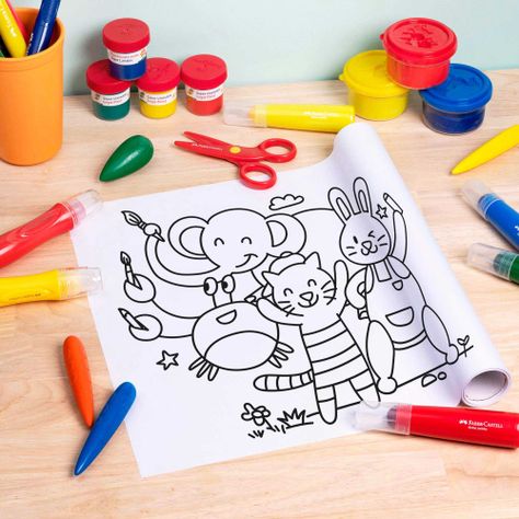 Rollo Adhesivo para Colorear Faber-Castell Little Creatives-3