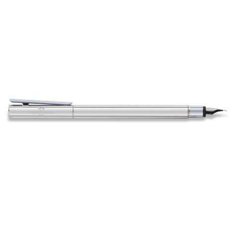 Pluma Neo Slim metal brillante M Faber-Castell-1