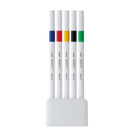 Set Tiralíneas Uniball Emott PEM-SY N°1 x5 Colores-0