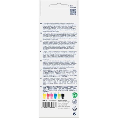Marcador Dual Goldfaber Aqua Faber-Castell x6 Colores-1